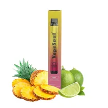 Vape Pod Descartável Vapesoul 1000 Puffs, 4ML, 50MG (5%), 900MAH - Pineapple Lemon (Abacaxi e Limão)