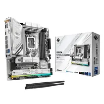 Placa Mae (1851) B860 Asrock B860M Steel Legend Wifi 4XDDR5