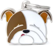 Medalha de Identificação Myfamily Friends Cão Bulldog Inglês MF32
