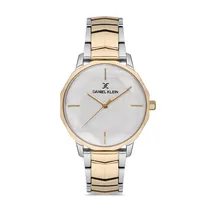 Relógio Analógico Feminino Daniel Klein Premium DK.1.12555-3 - Prata/Dourado