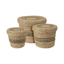Set de Cestas Con Tapa KPM 043455 3 Piezas