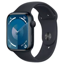 Apple Watch Series 9 MR9A3LW/A Caixa Alumínio 45MM Midnight - Sport Band Midnight M/L