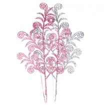 Ramo Decorativo Natalino com Glitter 34X16 CM 2 PCS