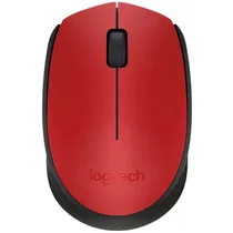 Mouse Logitech M170 1000 Dpi Sem Fio - Vermelho e Preto