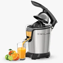 Extrator de Suco Eletrico Qylar Citrus Juicer QY-0310 / 400W / 620ML / 220-240V ~ 50/ 60HZ - Preto/ Inox