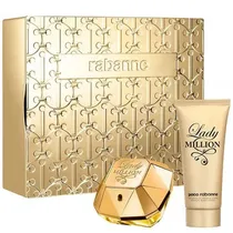 Kit Perfume Feminino Paco Rabanne Lady Million Edp 80 ML+ Loção Corporal