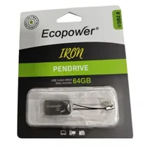 Ecopower Pendrive 64GB Iron Gris