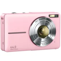 Câmera Fotográfica Jrki DC403 44MP Full HD de 2.4" - Rosa