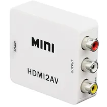 Adaptador Conversor Mini Trove HDTV A Av - White