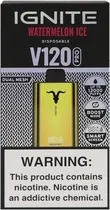 Vape Descartável Ignite V120 Pro Watermelon Ice 12000 Puffs Dual Mesh Gold