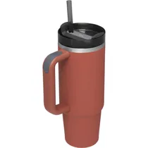 Copo Térmico Stanley Quencher H2.0 Flowstate Tumbler com Canudo - Red Rust 1.18L
