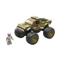 Juguete de Construcción Mattel Mega Hot Wheels Monster Trucks V8 Bomber HHD17 86 Piezas