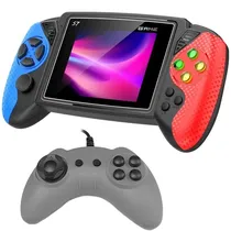 Console Portátil Game Box S7 de 3.5" com 620 Jogos - Vermelho/Azul + Controle (Inglês/Chinês)