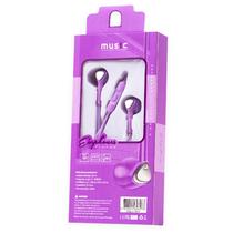 Fone de Ouvido com Fio CY-073 Stereo Earphone Aux 3.5MM - Roxo