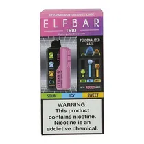 Vaper Descartável Elfbar Trio Black Mint