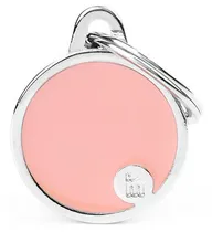 Medalha de Identificação Myfamily Basic Handmade Círculo Pequeno BH50SCPINK - Rosa