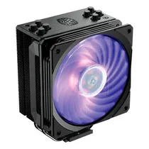 Air Cooler Cpu Cooler Master Hyper 212 RGB Black Edition, RGB, 120MM, RR-212S-20PC-R2, Intel 115X/ 1200/ 1366/ 1700/ 2011(V3)/ 2066, AMD AM3+/ AM4/ AM5/ FM2+/ FM1, Preto