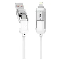Cabo G-Tide Vida Colorida PC155-3 USB/USB-C/Lightning 1.5 Metros - Branco  Cabo G-Tide...