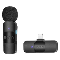 Microfone Lapela Boya BY-V1 (1TX+1RX) Wireless Lighting Black