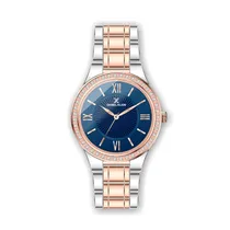 Relógio Analógico Feminino Daniel Klein Premium DK.1.12407-6 - Rosa Ouro e Prata