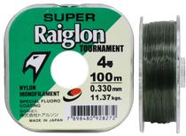 Linha Monofilamento Marine Sports Super Raiglon 4LB 0.330MM - 100M