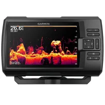 Localizador de Peixes Garmin Striker Vivid 7CV, Transdutor GT20-TM, Sonar Chirp Clearvü, GPS Integrado, 010-02552-01