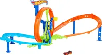 Hot Wheels Stunt Tracks Rapid Launch & Loop Mattel - JBX65
