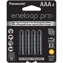 Pilha Recarregável Panasonic Eneloop Pro AAA4 950MAH BK-4HCCA4BA