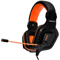 Headset Gaming Magnavox MGA3119/Mo com Microfone e Cabo de 1.2 Metros - Preto/Laranja