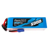 Gens Ace 22.2V 5000MAH 45C 6S Lipo G-Tech EC5 Plug