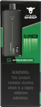 Vape Descartável The Black Sheep Slim 10K Watermelon Green Apple - 10000 Puffs