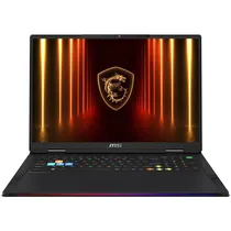 Notebook Gamer MSI Raider HX Ai A2XWJG-416US Intel Core Ultra 9 285HX Tela QHD+ 18" / 64GB de Ram / 2TB SSD / WIN11HOME / Geforce RTX5090 24GB - Core Preto (Ingles)