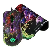 Mouse +Mousepad Marvo G932+G20 Gaming USB Preto  Mouse +Mous...