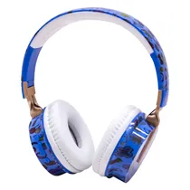 Fone de Ouvido Sem Fio Luo LU-990 Headset Infantil com Bluetooth - Azul/Branco