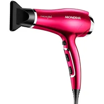 Secador de Cabelo Mondial Chrome Pink SC-36 - 2000W - 220V - 50/60HZ - Rosa  Secador de ...