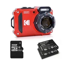 Camera Kodak Pixpro WPZ2 Red ( X2 Bat +16GB)