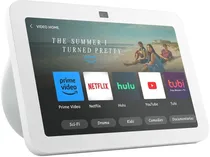 Tela Inteligente Amazon Echo Show 8 com Alexa (3A Geração) Glacier White