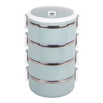 Marmita Dupla Aço Inox Vedação Térmica 4 Compartimentos Box Cor A Definir