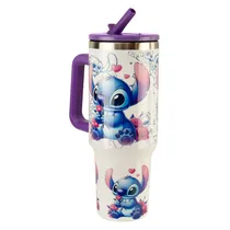 Copo Térmico Quencher IH401 Lilo - 1.2L - com Canudo - Branco e Lilas