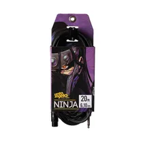 Cable de Micrófono Santo Angelo 20FT Ninja HG XRL A P10 6.10M Negro
