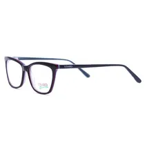 Óculos de Grau Feminino Visard CO5865 54-17-140 Col.04 Preto e Vermelho