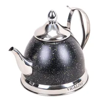 Chaleira de 1 Litro Inox - Preta