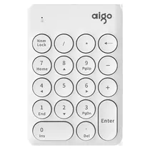 Teclado Numerico Aigo N18 Sem Fio - Branco