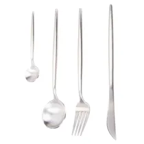 Jogo de Talheres Inox com Detalhes 24PÇS