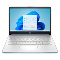 Notebook HP 14-DQ6012DX 14" Intel Celeron N150 128GB Ufs 4GB de Ram - Azul