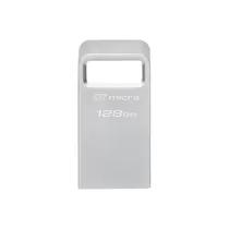 Pendrive Kingston Datatraveler Micro 128GB USB 3.2 - Prata (DTMC3G2/128GB)