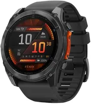 Relógio GPS Garmin Fenix 8 51MM Amoled 010-02905-00 - Slate Gray/Black