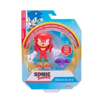 Jakks Pacific Figura Sega Sonic-Knuckles Fig 4" C/ Gema Plastico 3 Años + Multicolor