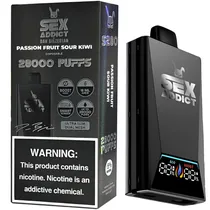 Vaper Descartável Sex Addict BY Dan Bilzerian S280 5% Nicotina 28000 Puffs - Passion Fruit Sour Kiwi