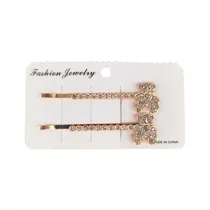 Presilha de Cabelo Fashion Jewely A4188 Dourado com Brilhos Varios
